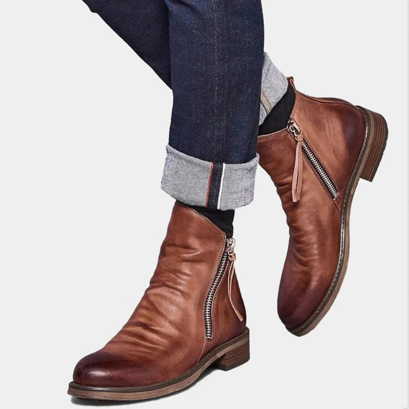 Elegante Herrenstiefel mit Reißverschluss | Cowboy - Image 2