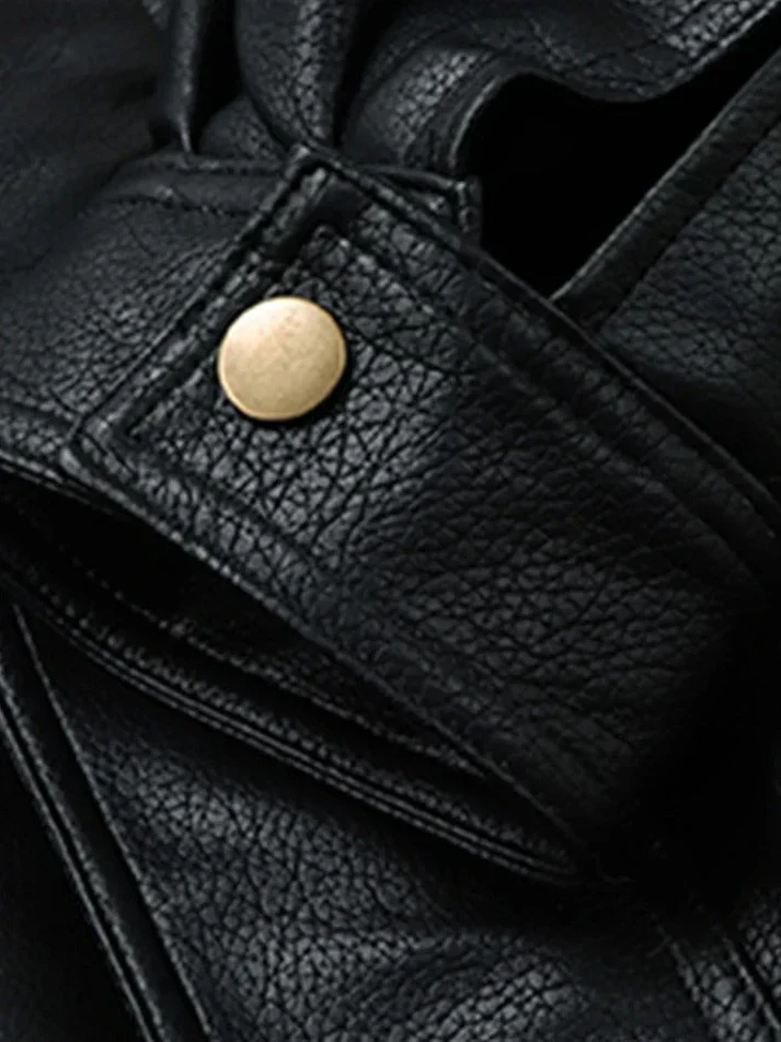 Elegante lederjacke im oversized-fit für herren | perfekt für den alltag - Image 5