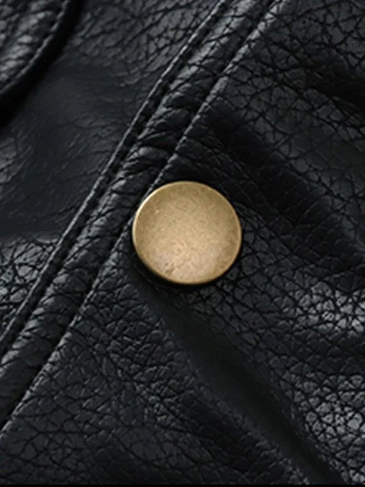Elegante lederjacke im oversized-fit für herren | perfekt für den alltag - Image 6
