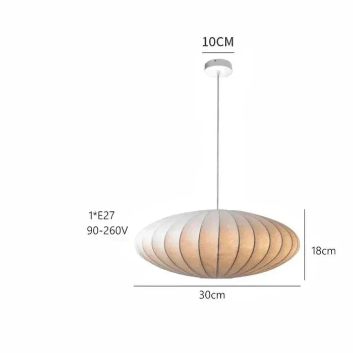 Elegante Pendelleuchte mit Seidenschirmen und Kristallakzenten – Hängelampe für Esstisch und Wohnzimmer, 30/40/50 cm - Image 7