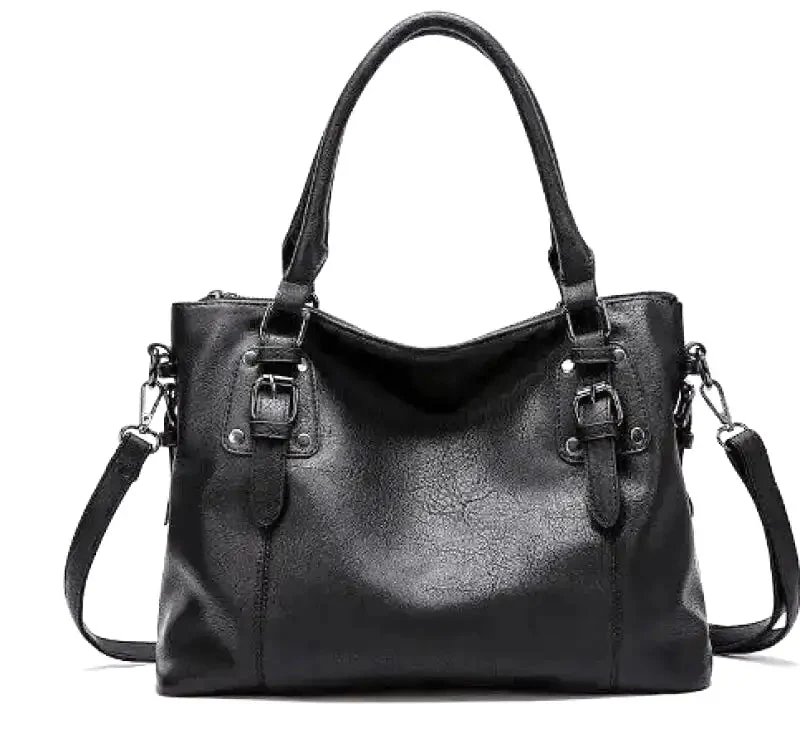 Elegante Vintage-Handtasche für Damen, weiches Material, großes Fassungsvermögen