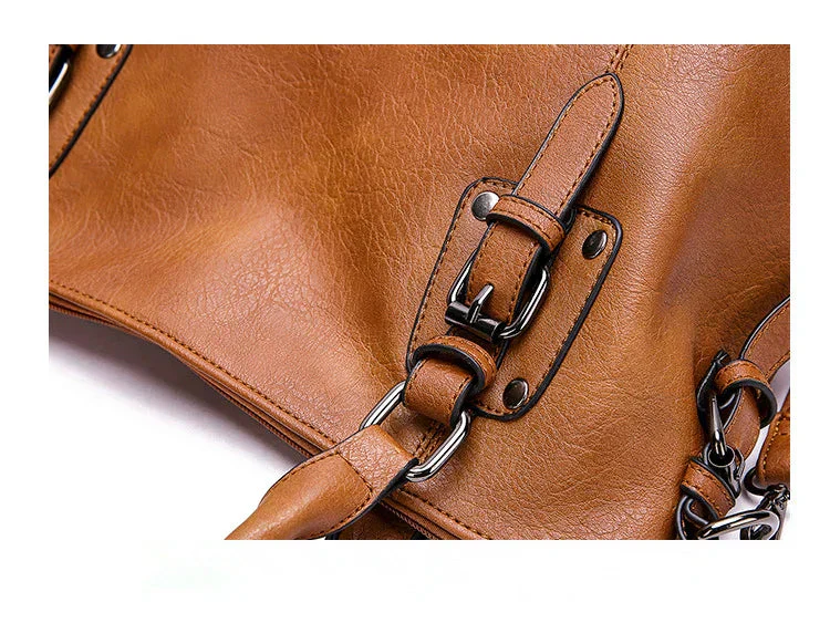 Elegante Vintage-Handtasche für Damen, weiches Material, großes Fassungsvermögen - Image 5