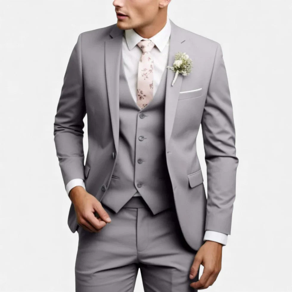 Eleganter Anzug mit Weste für Herren - Image 2