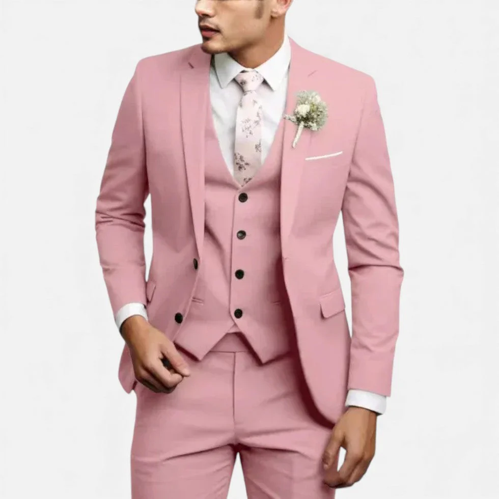 Eleganter Anzug mit Weste für Herren - Image 3