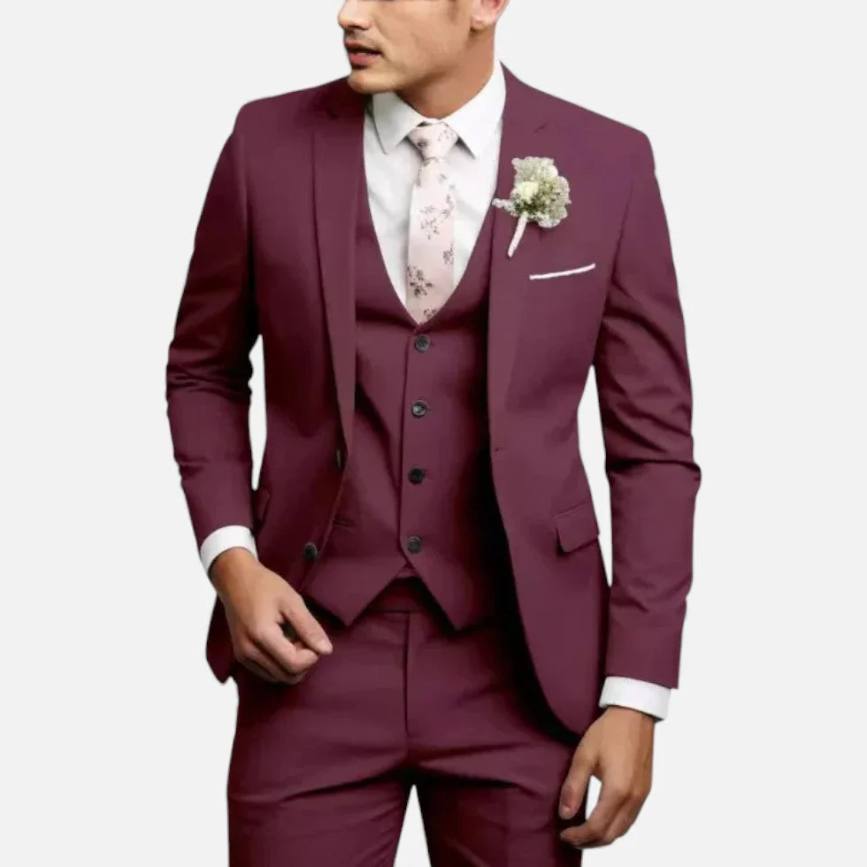 Eleganter Anzug mit Weste für Herren - Image 5