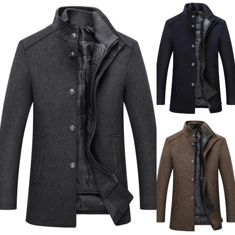 Eleganter Business-Mantel für Herren | Warme - Image 2