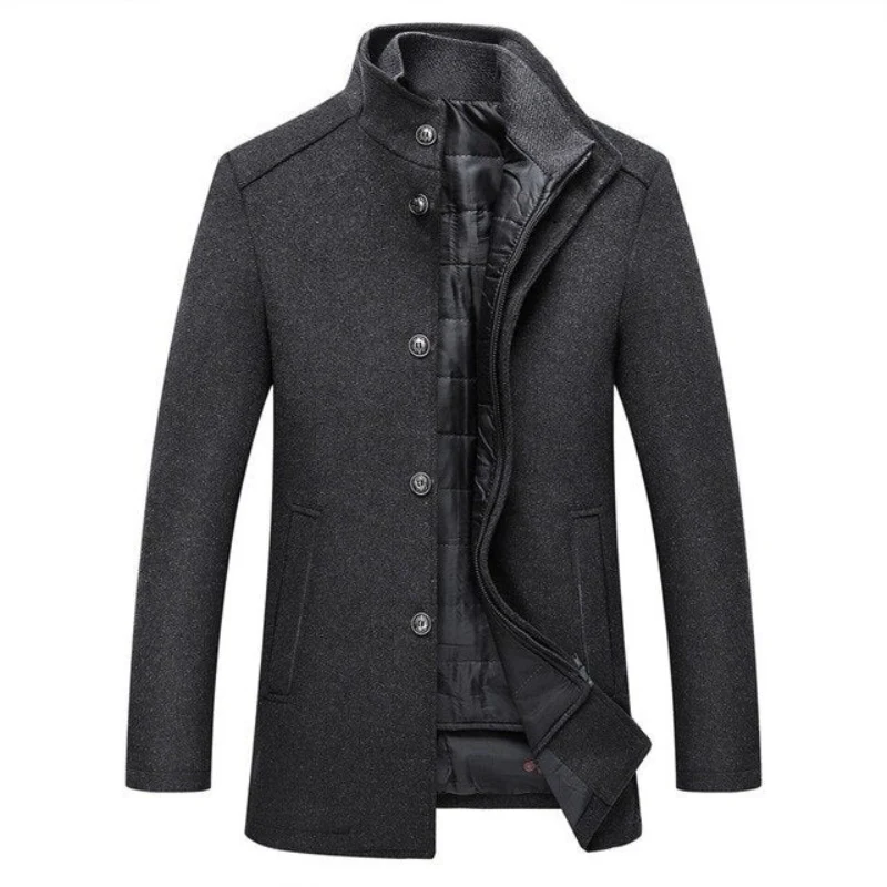 Eleganter Business-Mantel für Herren | Warme - Image 4