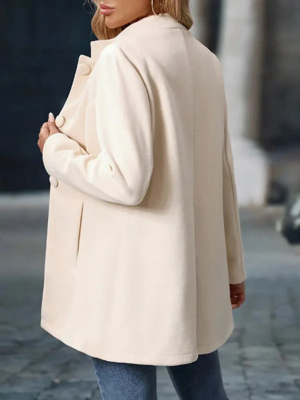 Eleganter Damen Wintermantel mit Knopfverschluss – warme Mäntel für kalte Tage - Image 2