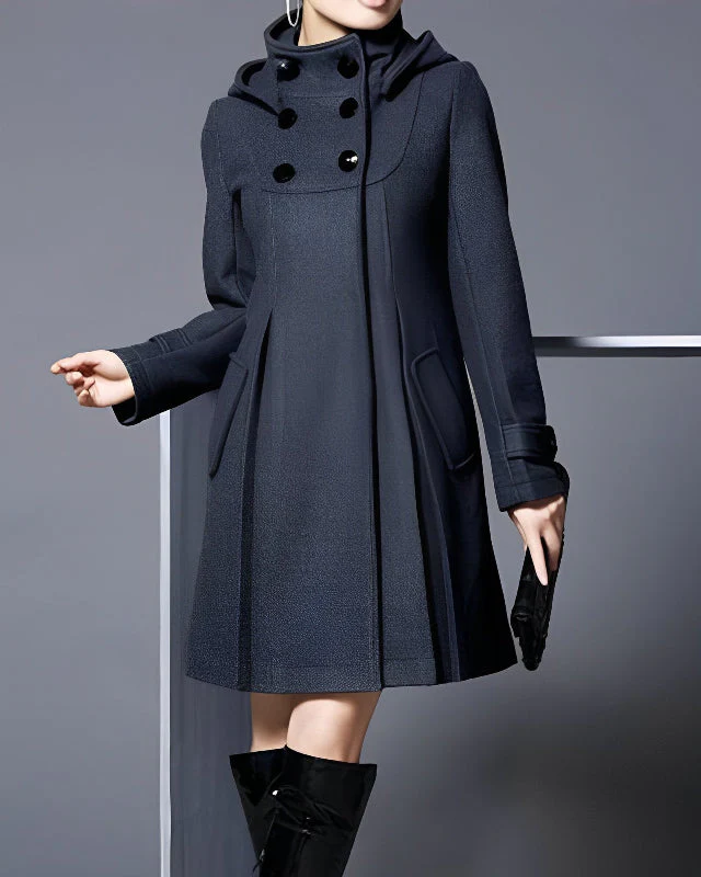 Eleganter Damen-Wintermantel mit Seitentaschen – stilvoller Schnitt für jeden Anlass - Image 5