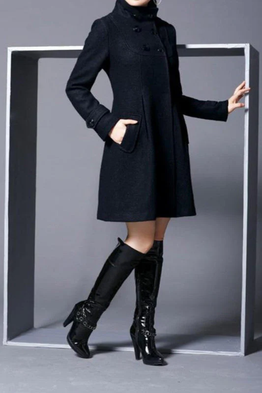 Eleganter Damen-Wintermantel mit Seitentaschen – stilvoller Schnitt für jeden Anlass - Image 6