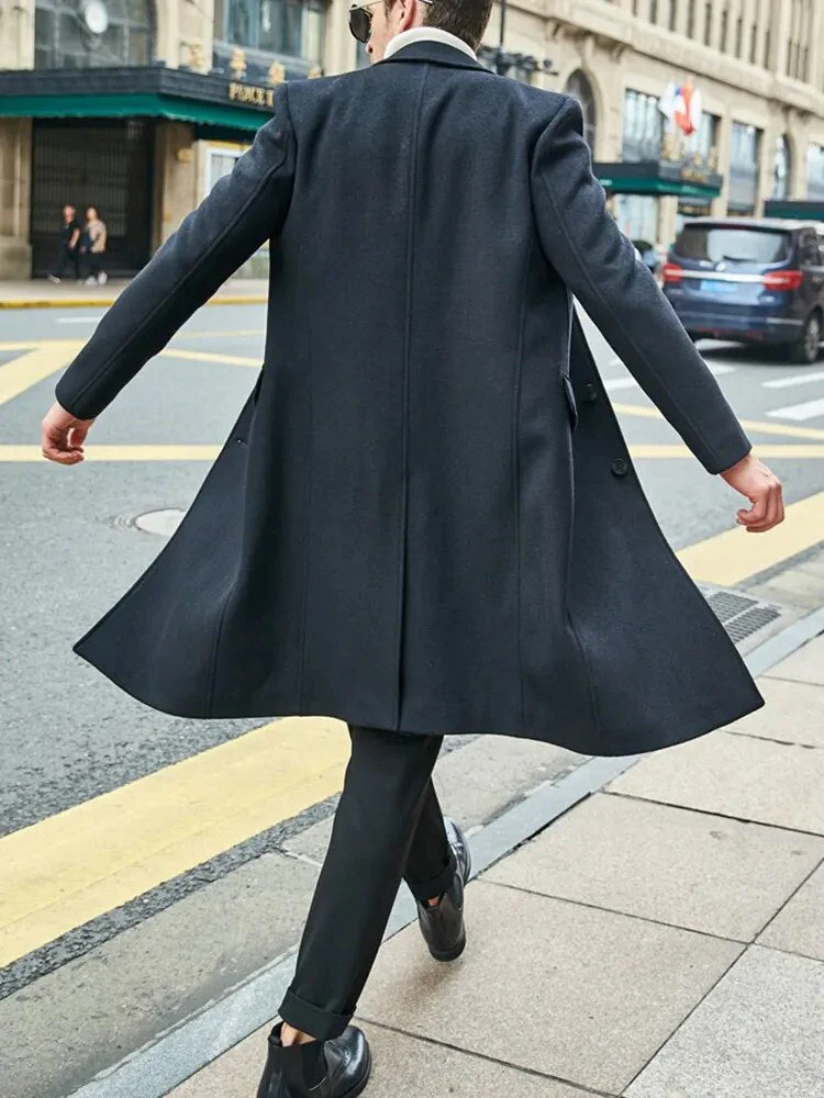 Eleganter einreihiger Trenchcoat für Herren - Image 5