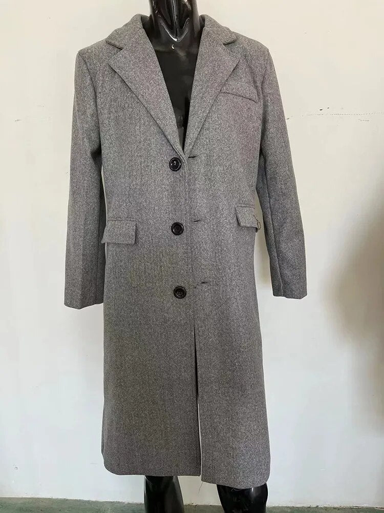 Eleganter einreihiger Trenchcoat für Herren - Image 6