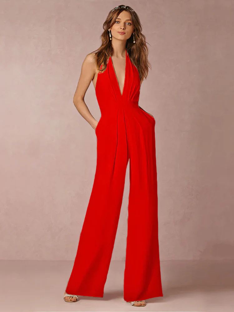 Eleganter Halter-Jumpsuit für Damen | Hochzeitsgäste - Image 7