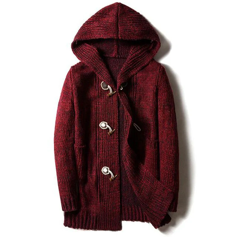 Eleganter Herren-Strickjacke mit Kapuze | Strick - Image 3