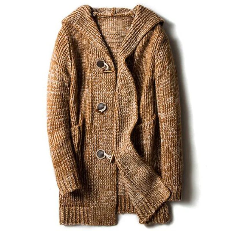 Eleganter Herren-Strickjacke mit Kapuze | Strick - Image 4