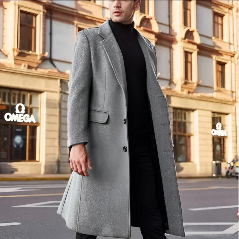Eleganter klassischer Herrenmantel | Herbst