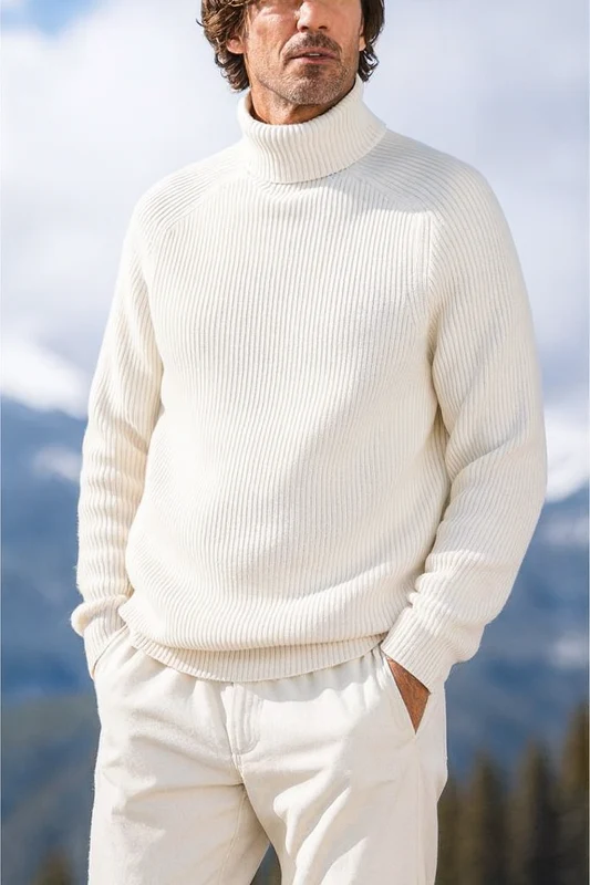 Eleganter Pullover für Herren, Rollkragen und vielseitig – Herrenpullover für Herbst und Winter - Image 2