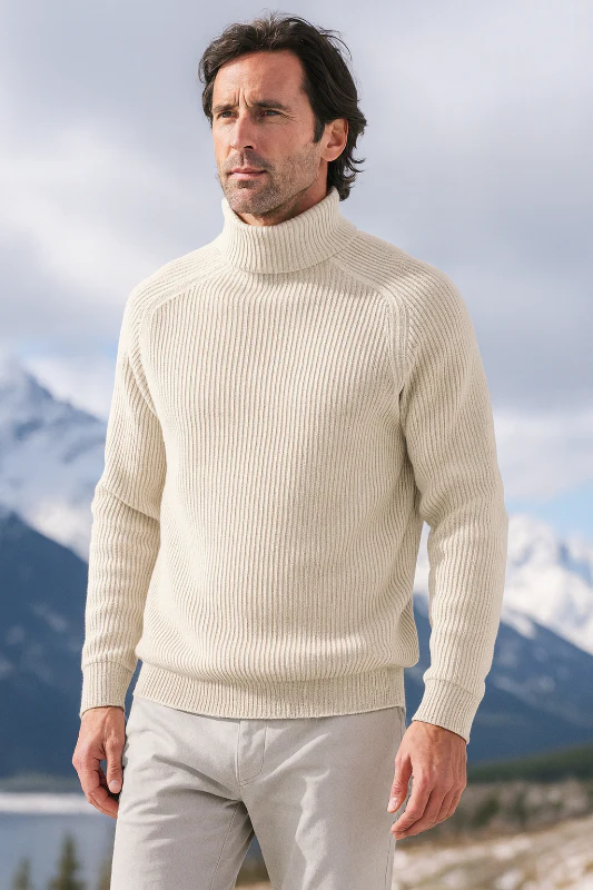 Eleganter Pullover für Herren, Rollkragen und vielseitig – Herrenpullover für Herbst und Winter - Image 3