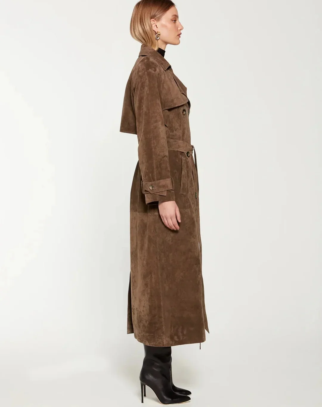 Eleganter Vintage-Mantel für Damen | Lang - Image 4