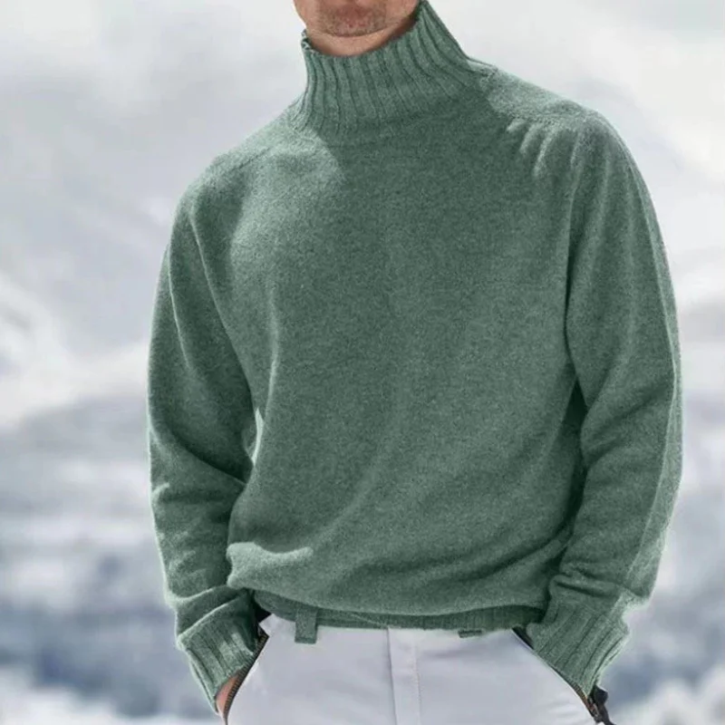 Eleganter warmer Pullover für Herren | Rollkragen - Image 2