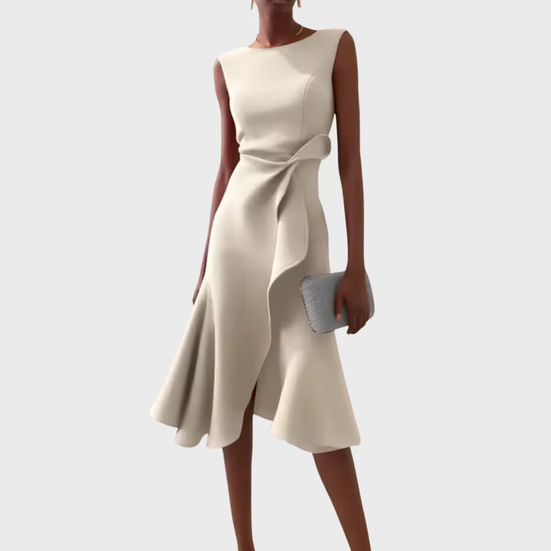 Elegantes Asymmetrisches Midikleid Damen – Festliche Kleider Für Hochzeitsgäste Und Besondere Anlässe - Image 10