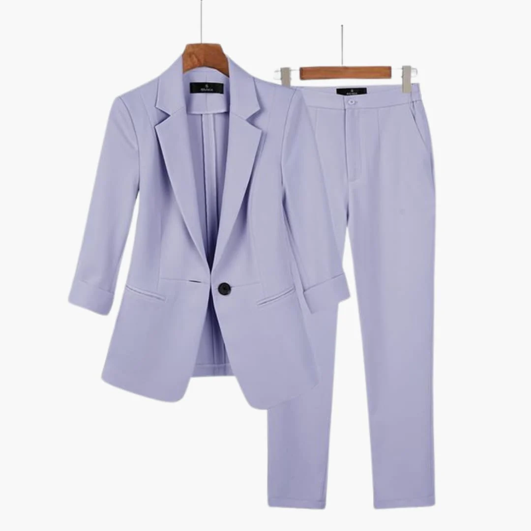 Elegantes Blazer- und Hosen-Set für Frauen - Perfekter Anzug - Image 2