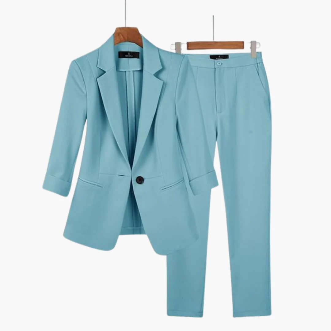 Elegantes Blazer- und Hosen-Set für Frauen - Perfekter Anzug - Image 3