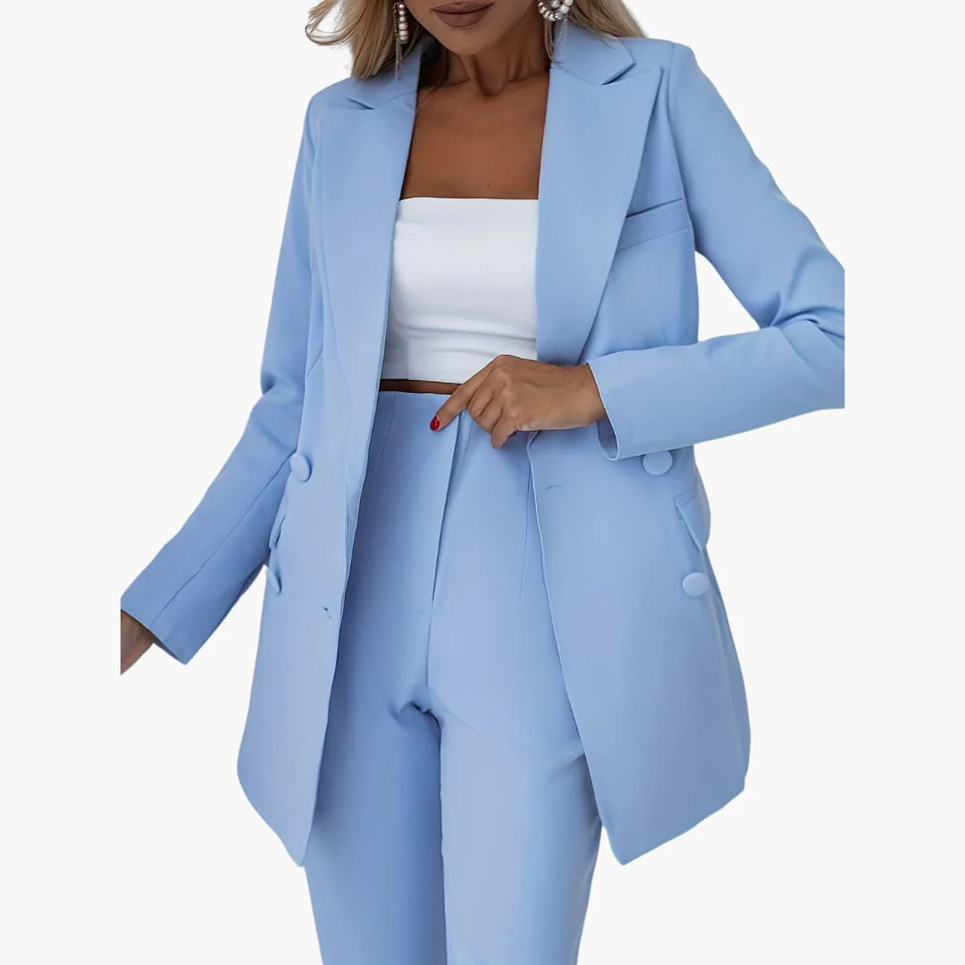 Elegantes Damen Blazer-Ensemble - Taillierter Schnitt mit Hose - Image 3
