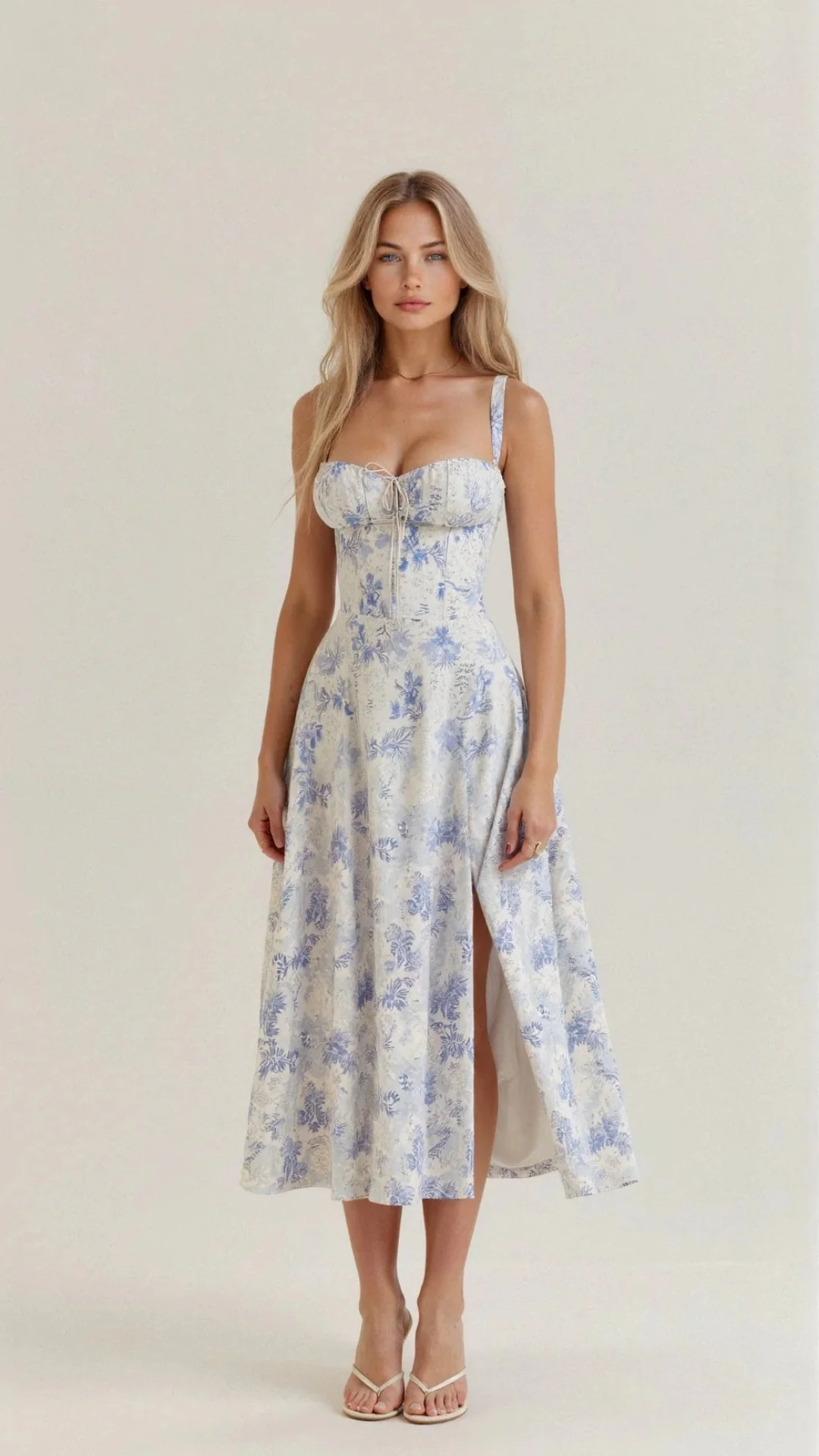 Elegantes Damen Korsett Sommerkleid | Midi - Image 4
