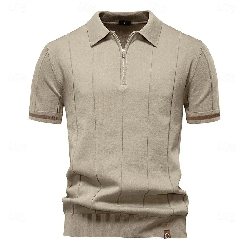 Elegantes Herren-Poloshirt mit Reißverschluss | Kurzarm - Image 7