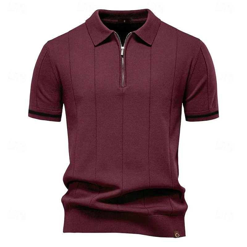 Elegantes Herren-Poloshirt mit Reißverschluss | Kurzarm - Image 8
