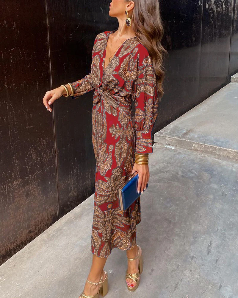 Elegantes langärmeliges Kleid für Frauen - Image 9