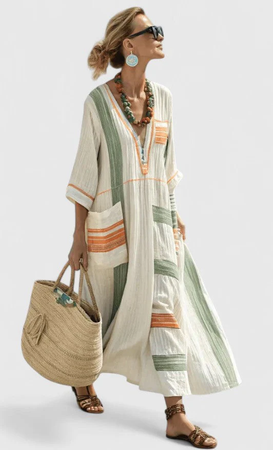 Elegantes Maxikleid für Frauen – Sommerkleid im Boho-Stil - Image 3