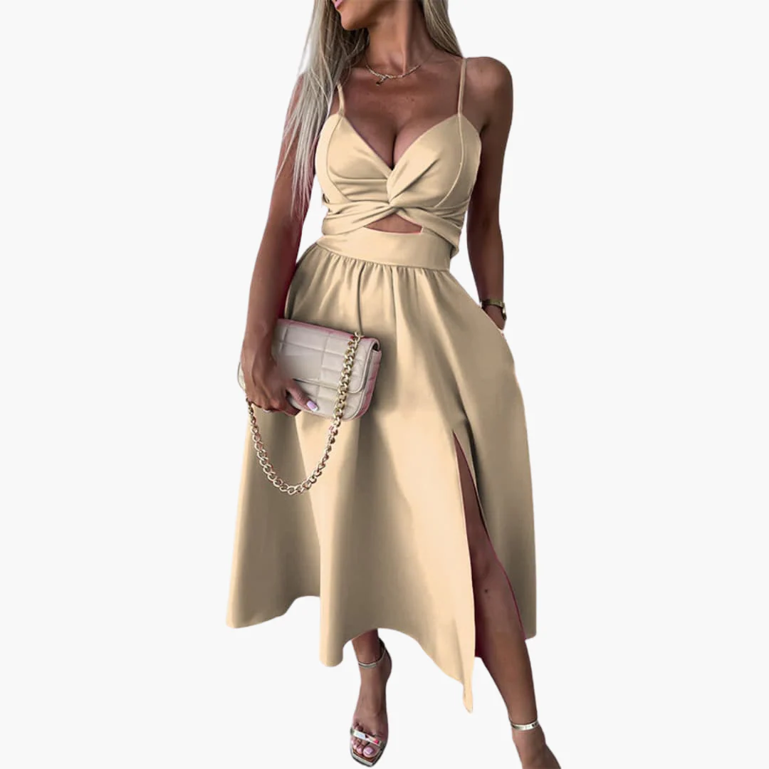 Elegantes Midikleid für Damen – Sommerkleid mit Trägern - Image 2