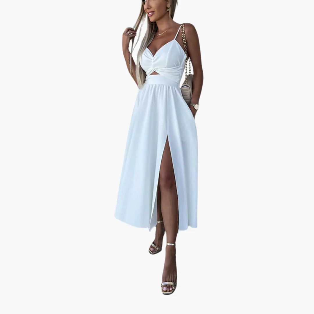Elegantes Midikleid für Damen – Sommerkleid mit Trägern - Image 5