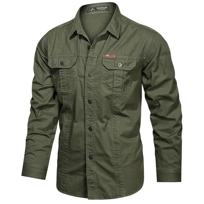 Elegantes Outdoor-Hemd für Herren | Langarm