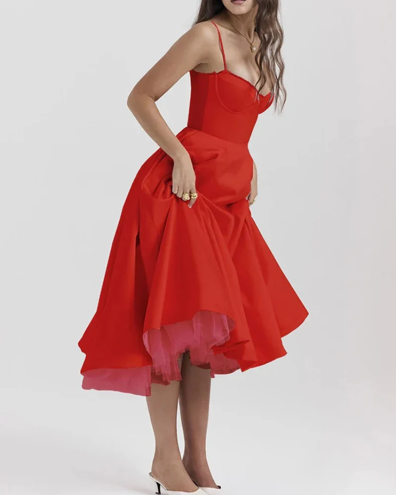 Elegantes Partykleid mit Volumen | Midi - Image 4