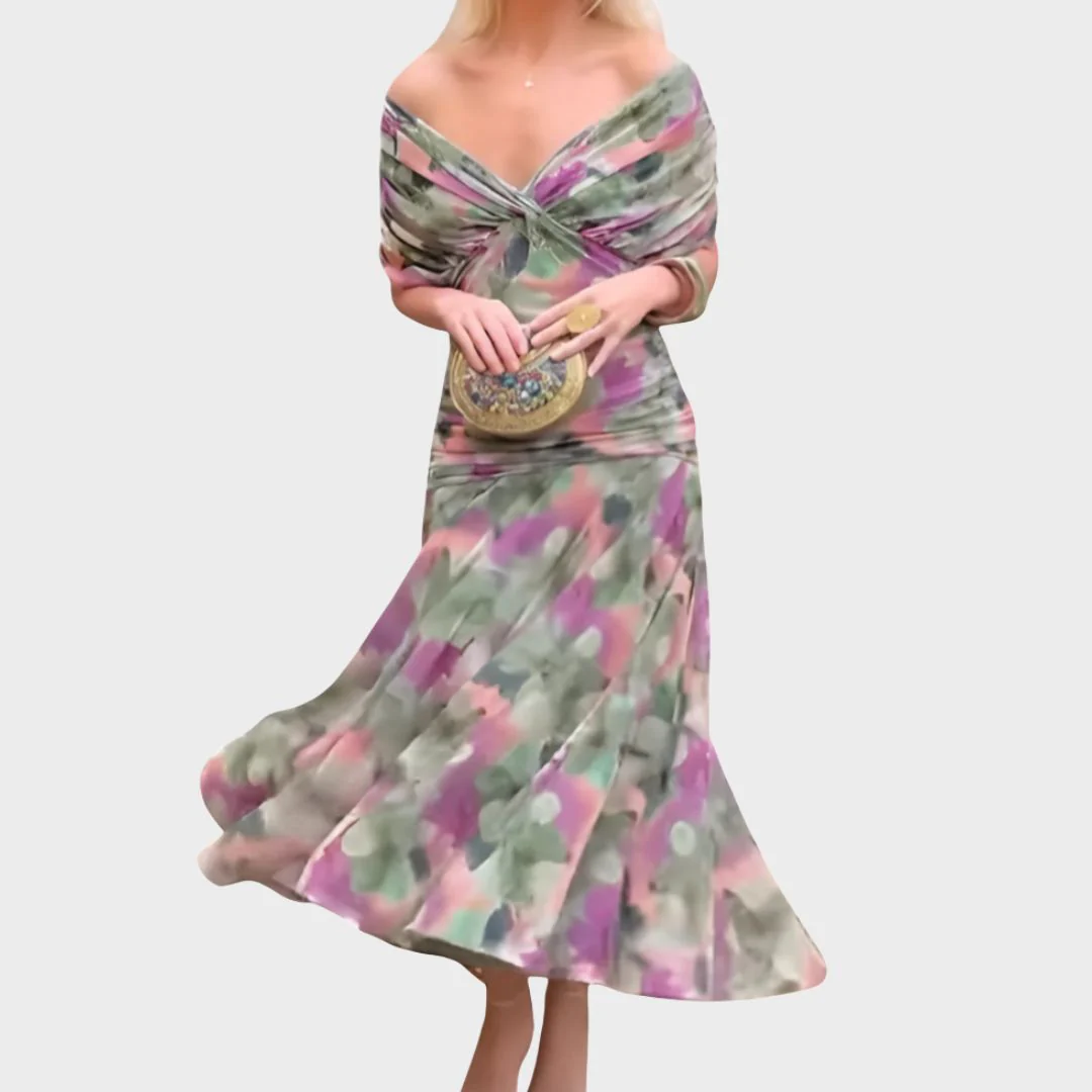 Elegantes Schulterfreies Langes Abendkleid für Frauen – Zeitlose Eleganz für Besondere Anlässe