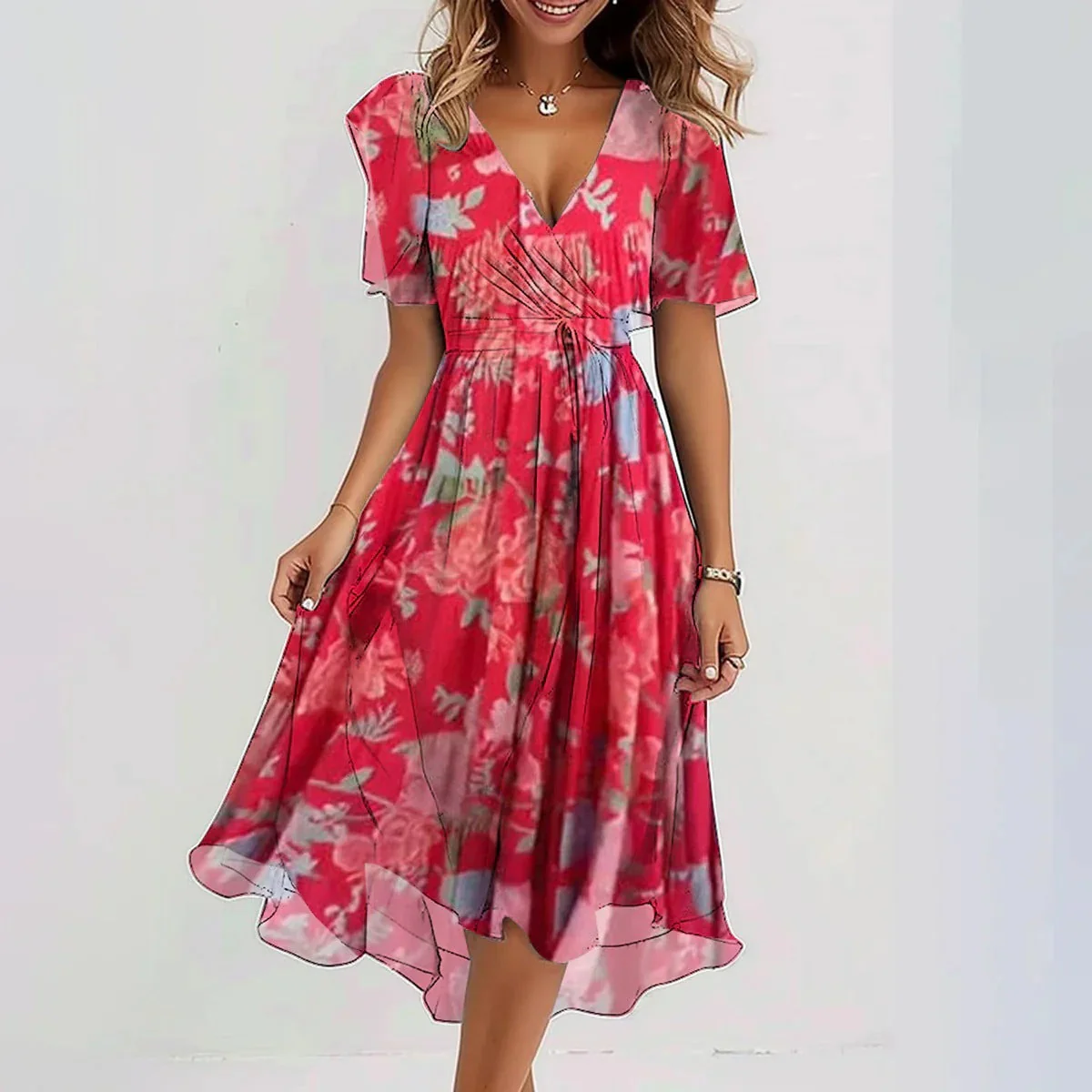Elegantes Sommerkleid für Damen – Leicht und Vielseitig für warme Tage - Image 4