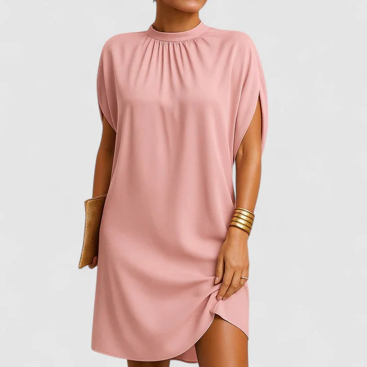 Elegantes Sommerkleid für Frauen mit Rüschen und Schulterausschnitten