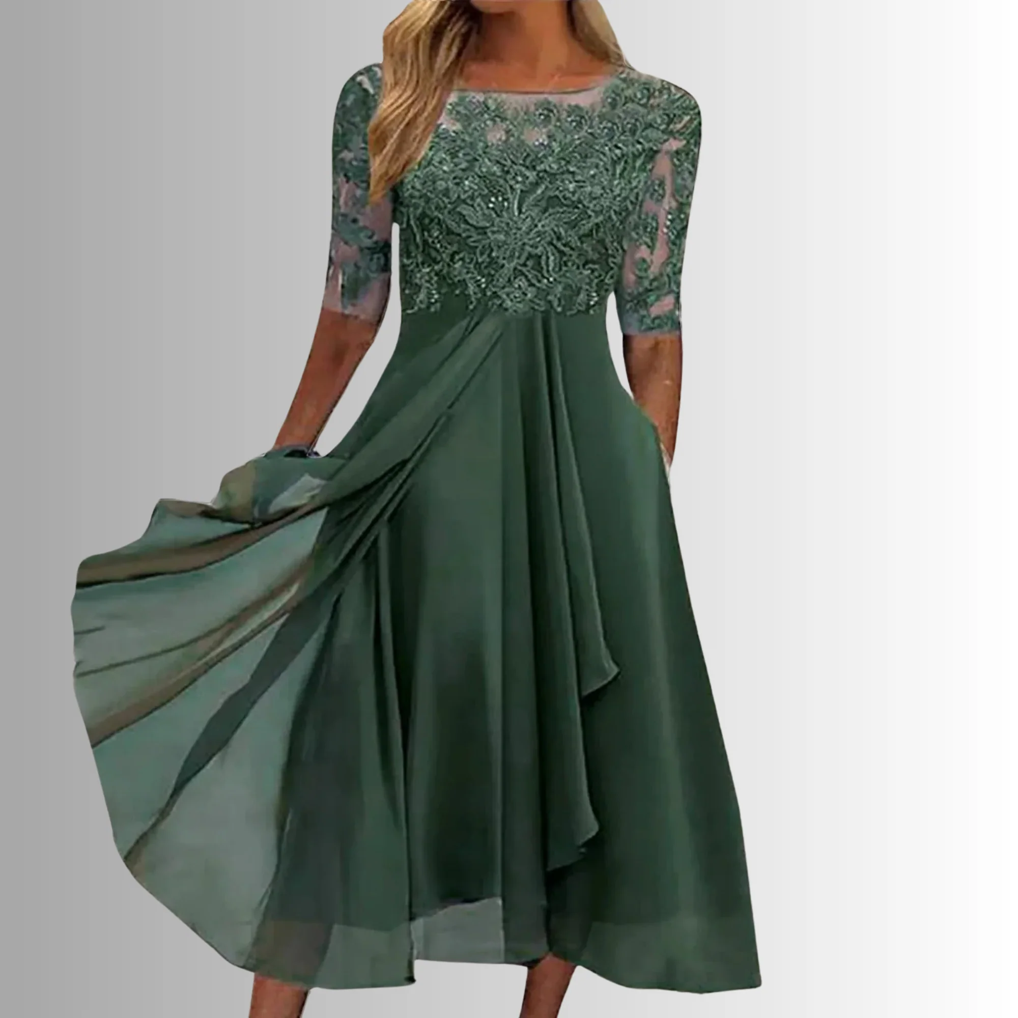 Elegantes Spitzenkleid für Frauen – Zeitloses Design für besondere Anlässe - Image 5