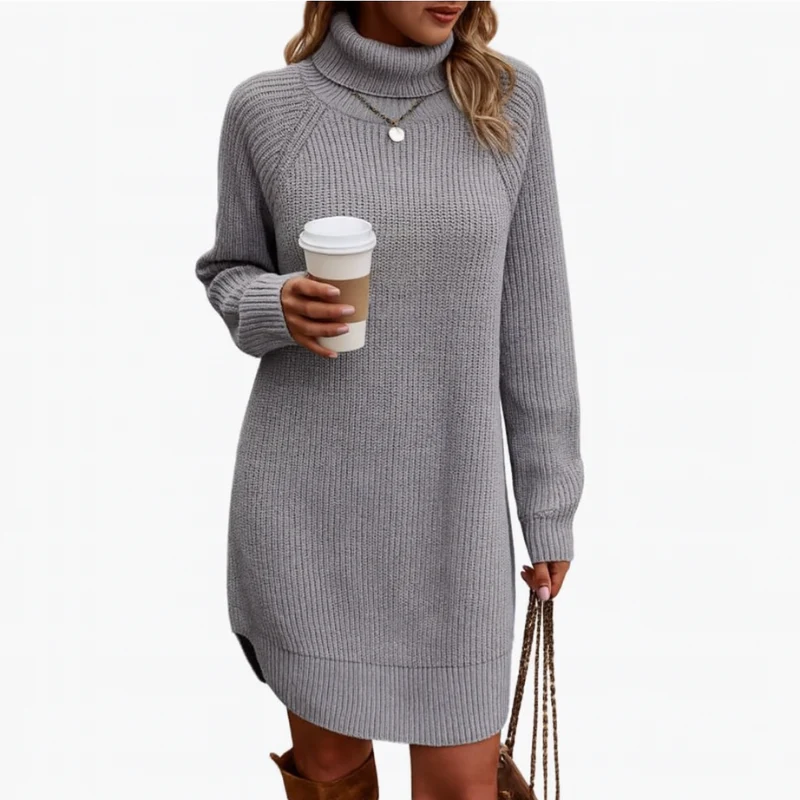 Elegantes Strickkleid Damen Lang – Warm und Vielseitig für Winter und Besondere Anlässe - Image 3