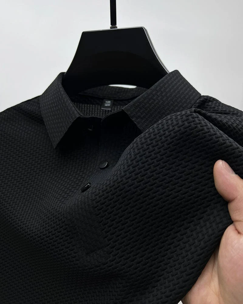 Elegantes strukturiertes Poloshirt für Herren | Kurzarm - Image 7