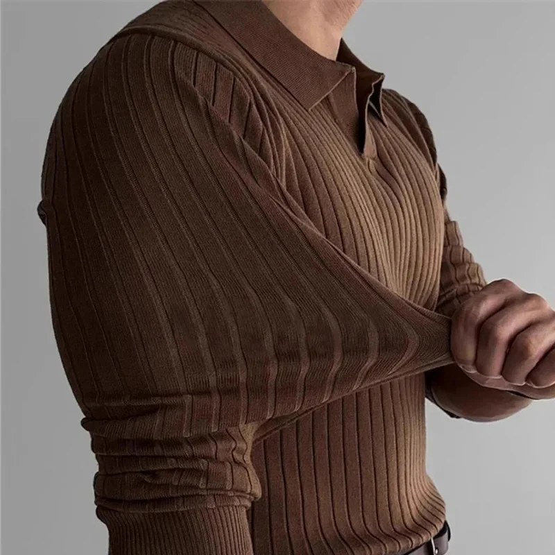 Elegantes Vintage-Polo für Männer | Langarm - Image 3