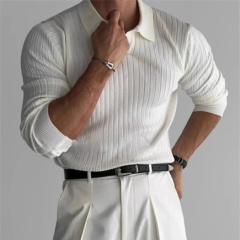Elegantes Vintage-Polo für Männer | Langarm - Image 5