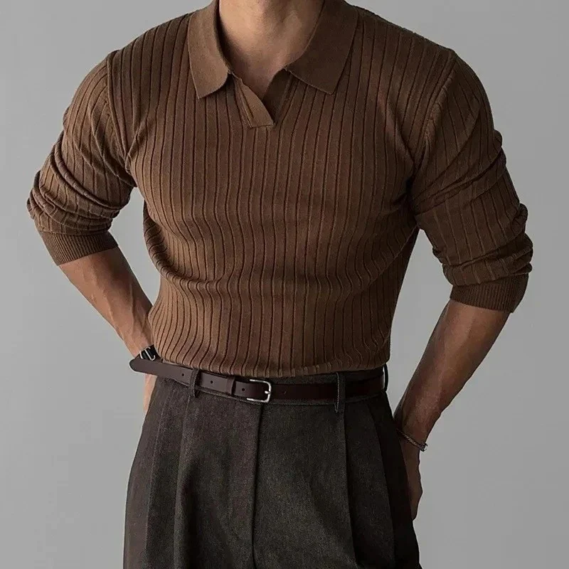Elegantes Vintage-Polo für Männer | Langarm - Image 6