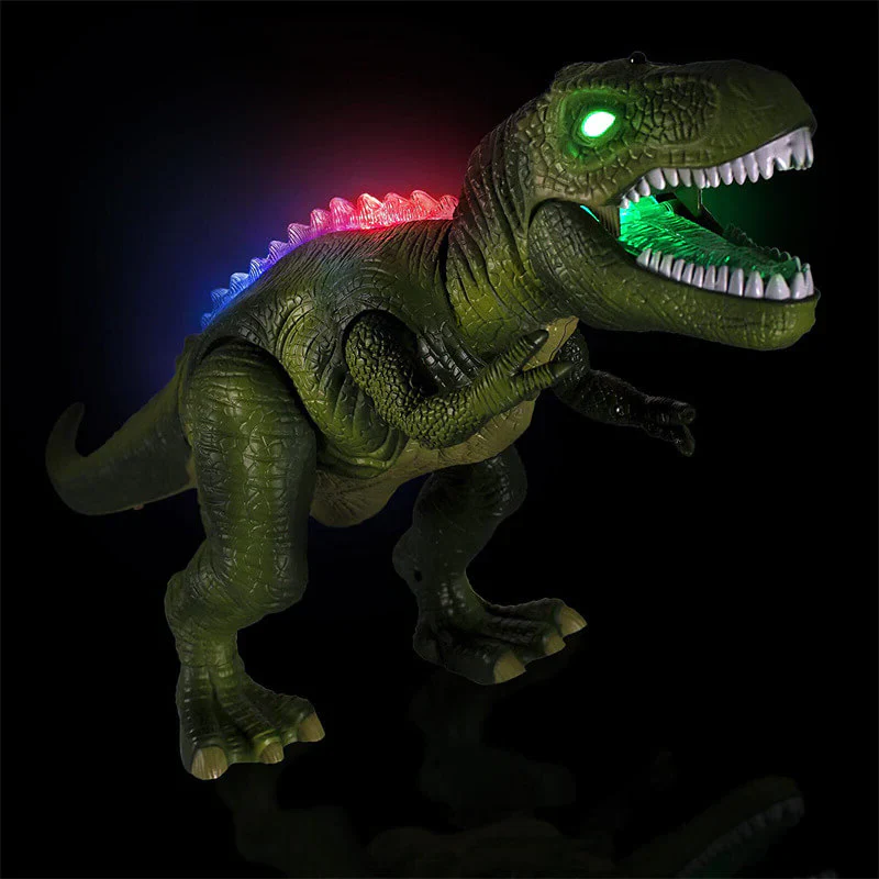 Elektrisch ferngesteuerter Dinosaurier – Realistisches, laufendes und brüllendes Dino-Spielzeug mit LED-Beleuchtung - Image 4
