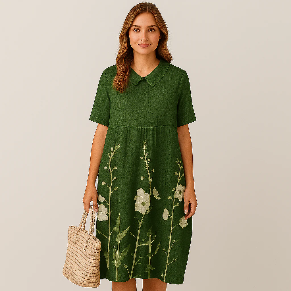 Elena Bloom Legeres Midi-Kleid – Blümchenleichtes Sommer-Eleganz-Kleid - Image 2