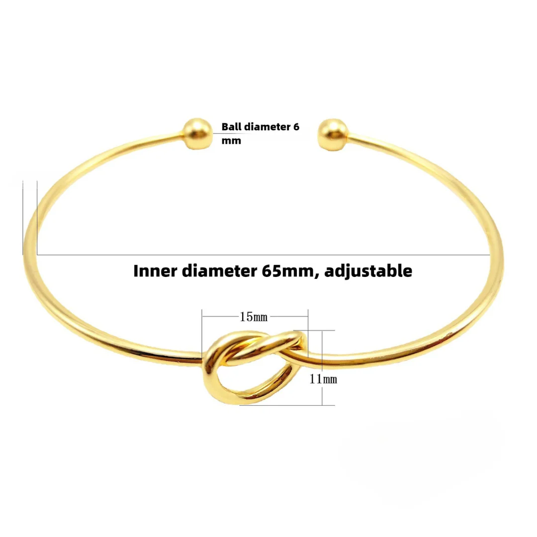 Elena – Schlichte Knoten-Armspange - Image 3
