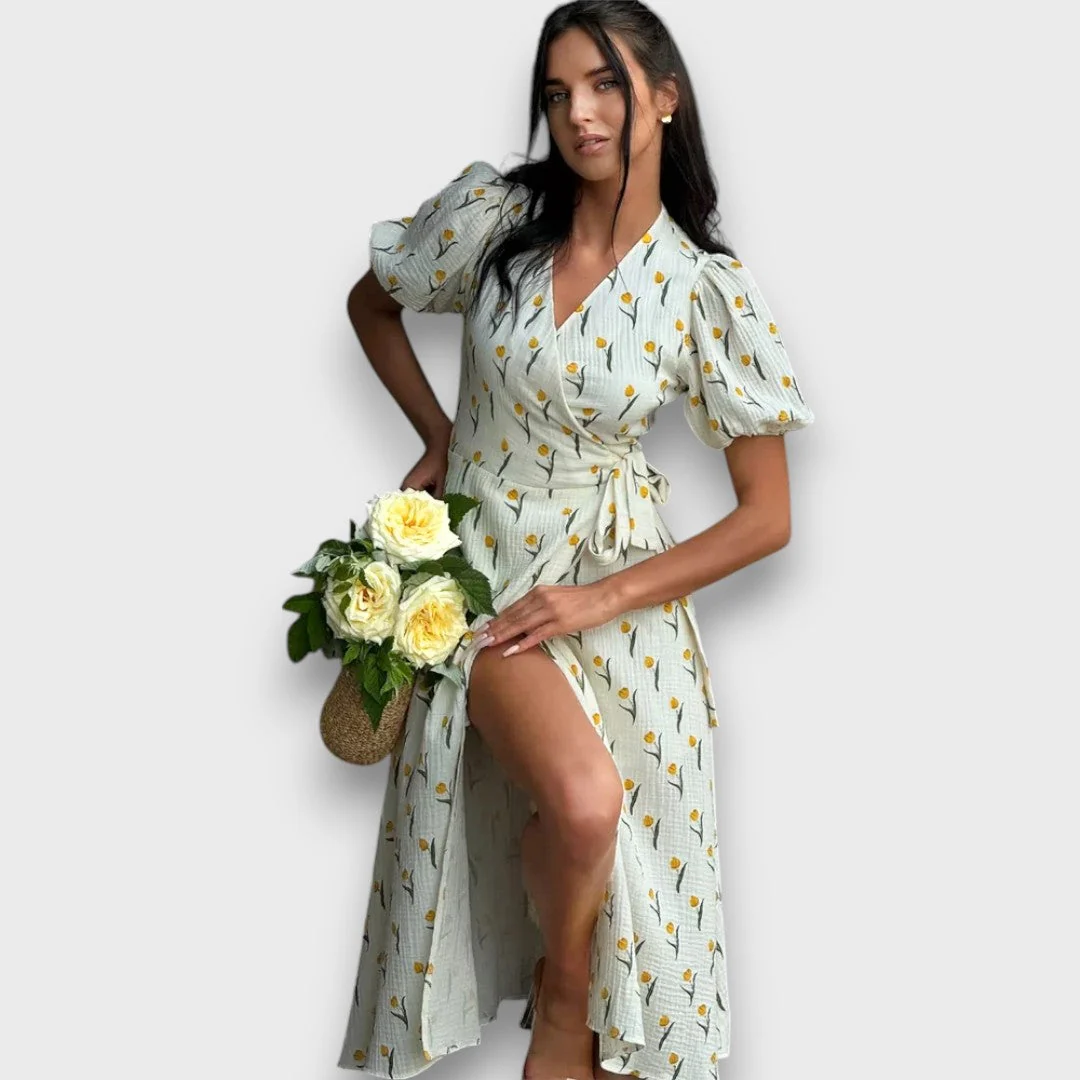 Elenya – Wickelkleid mit floraler Eleganz - Image 4